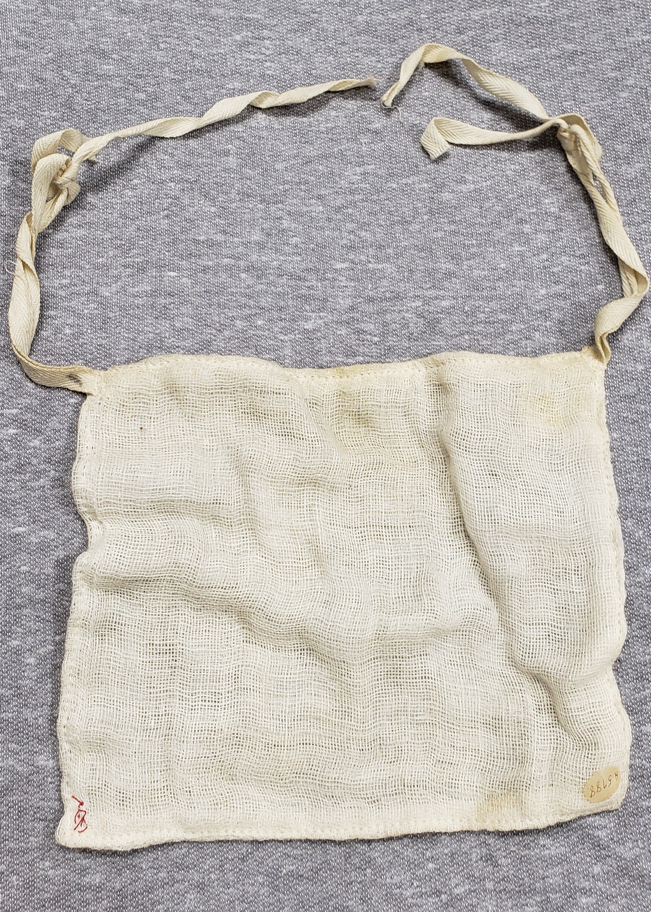 Gauze mask from 1918 Flu Pandemic, part of the Wisconsin Historical Society Collection